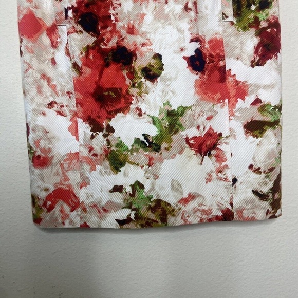 Liz Claiborne Floral Pocketed Cap Sleeve Sheath Dress 4 - Picture 4 of 10